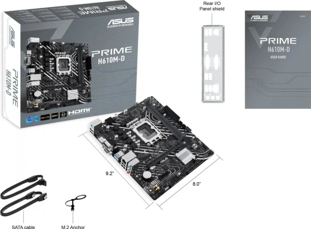 Pllakë amë ASUS PRIME H610M-D - 6