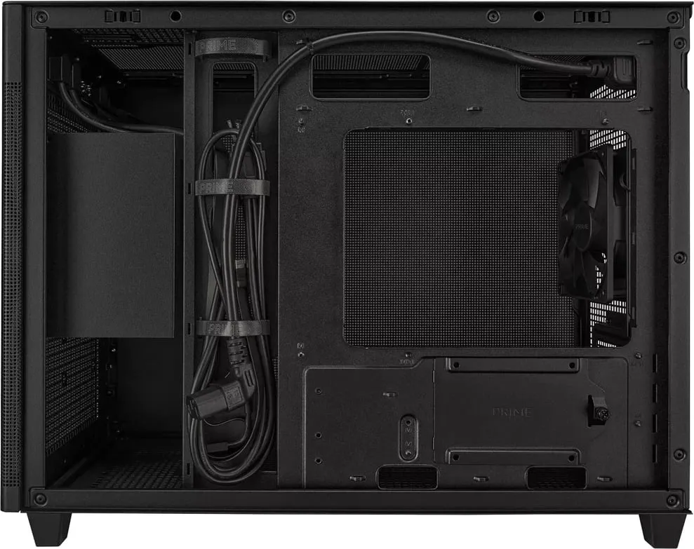 Kasë ASUS PRIME AP201, Micro ATX, e zezë - 11