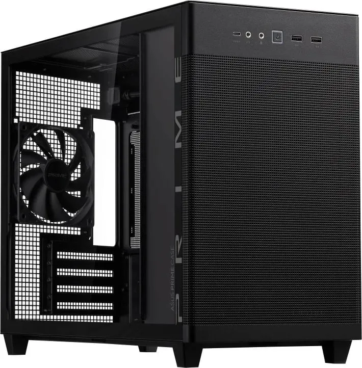 Kasë ASUS PRIME AP201, Micro ATX, e zezë - 19