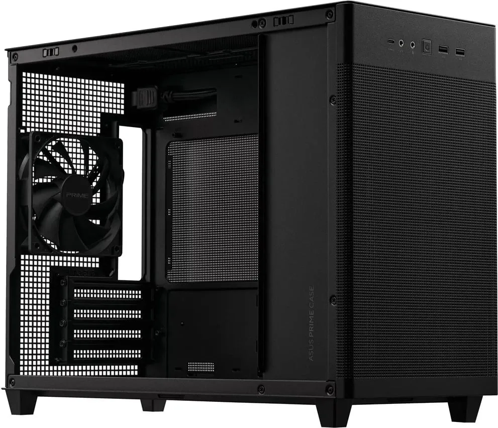 Kasë ASUS PRIME AP201, Micro ATX, e zezë - 21