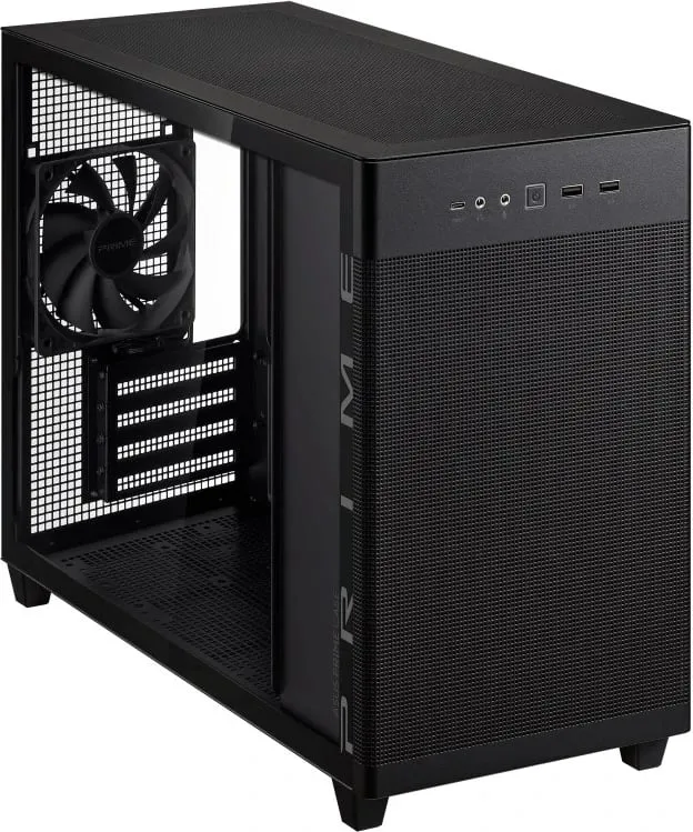 Kasë ASUS PRIME AP201, Micro ATX, e zezë - 31