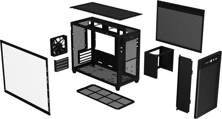 Kasë ASUS PRIME AP201, Micro ATX, e zezë - 35