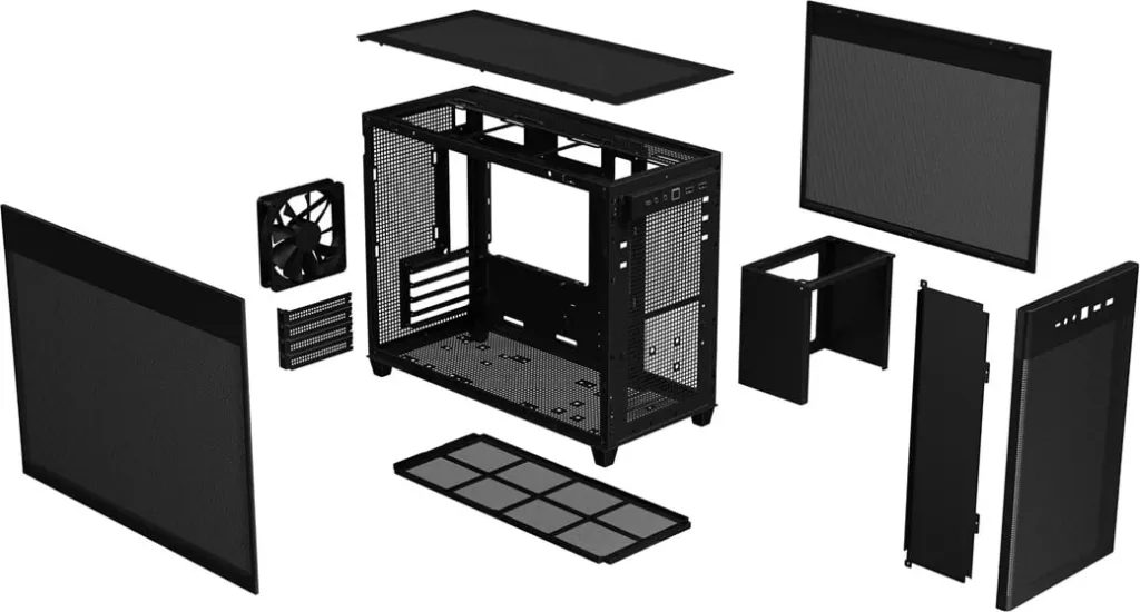 Kasë ASUS PRIME AP201, Micro ATX, e zezë - 39