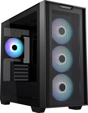 Kasë Asus A21 Plus ARGB, e zezë, Mini Tower