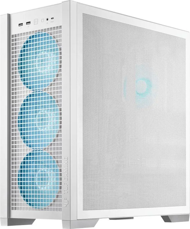 Kasë Asus TUF Gaming GT302 TG ARGB, e bardhë, Midi Tower - 4