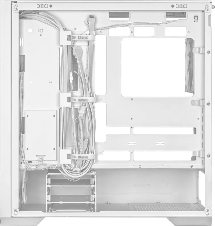 Kasë Asus TUF Gaming GT302 TG ARGB, e bardhë, Midi Tower - 9