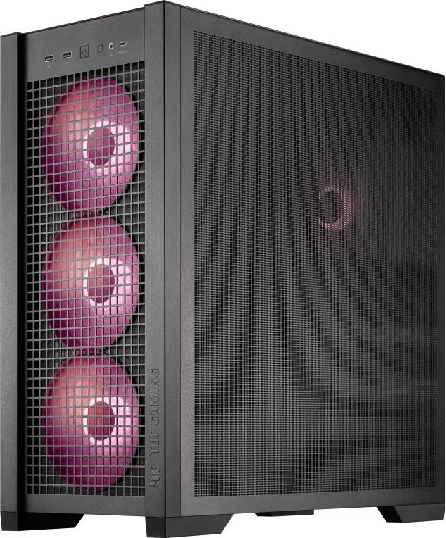 Kasë Asus TUF Gaming GT302 TG ARGB, e zezë, Midi Tower - 4
