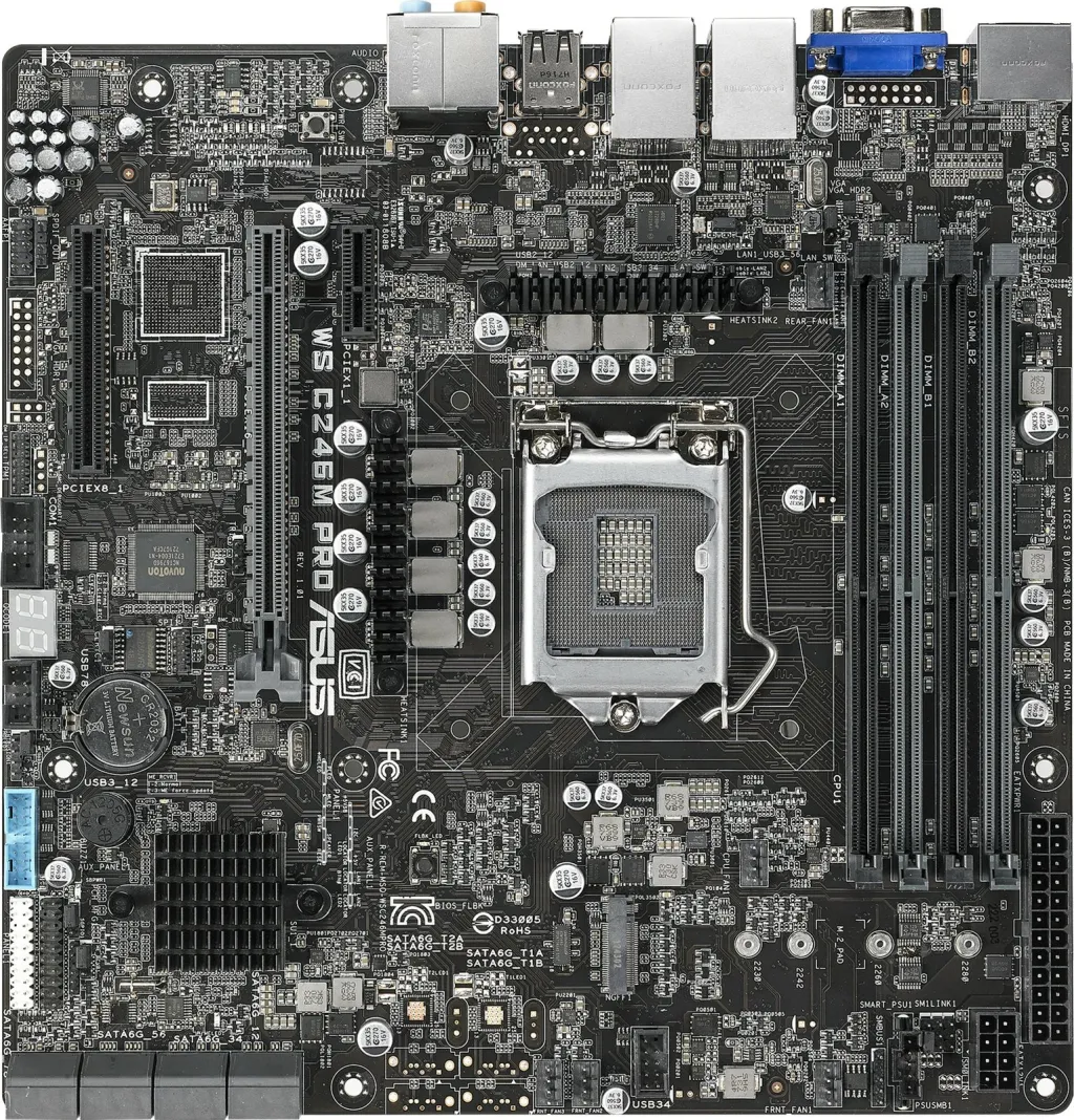 Pllakë amë ASUS WS C246M PRO Intel C246 LGA 1151 (Socket H4) micro ATX - 1
