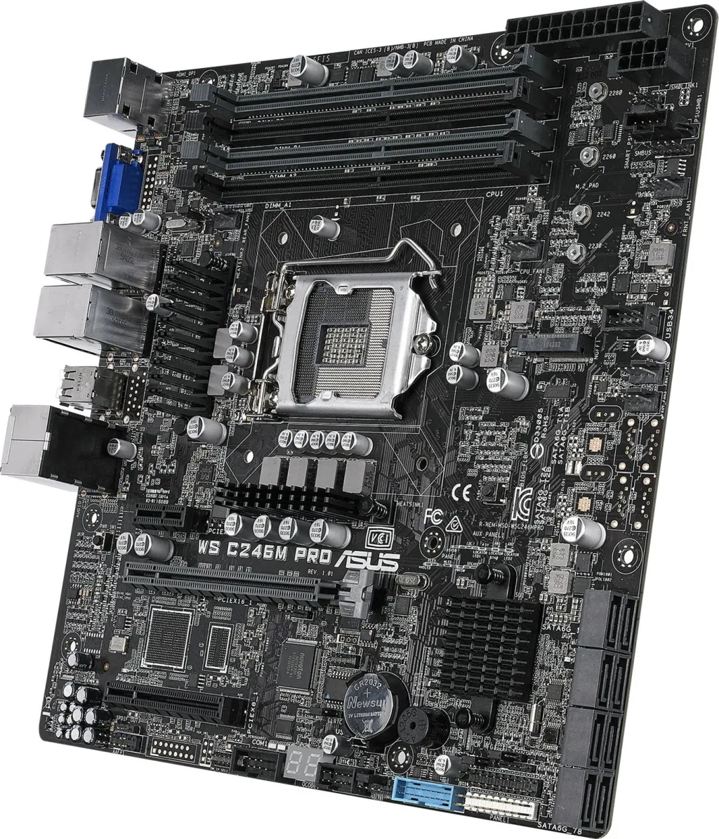 Pllakë amë ASUS WS C246M PRO Intel C246 LGA 1151 (Socket H4) micro ATX - 2
