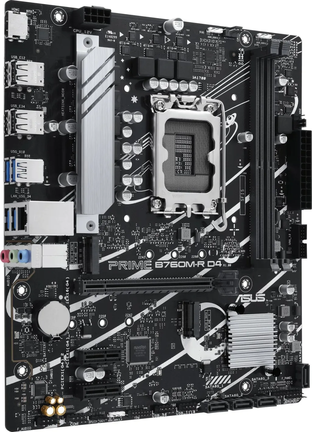 Pllakë amë ASUS PRIME B760M-R D4 Intel B760 LGA 1700 micro ATX - 2