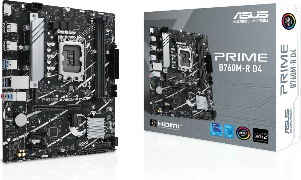 Pllakë amë ASUS PRIME B760M-R D4 Intel B760 LGA 1700 micro ATX - 8