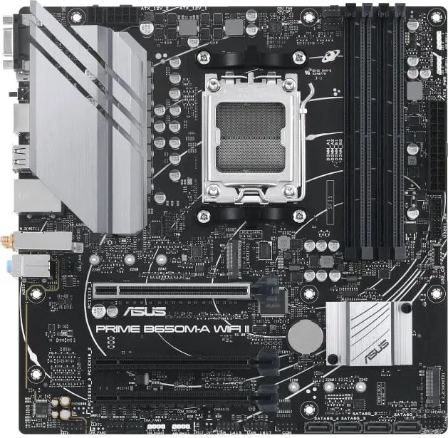 Pllakë amë ASUS PRIME B650M-A WiFi II AMD B650 Socket AM5 micro ATX - 1