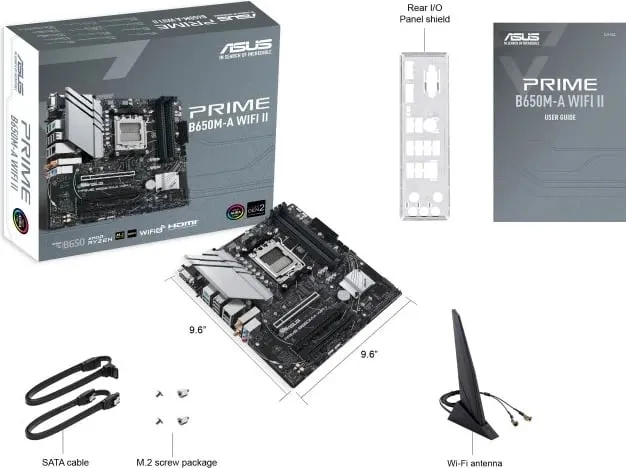 Pllakë amë ASUS PRIME B650M-A WiFi II AMD B650 Socket AM5 micro ATX - 3