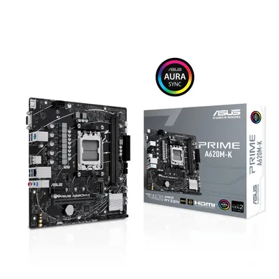 Pllakë amë ASUS PRIME A620M-K AMD A620 Socket AM5 micro ATX - 9