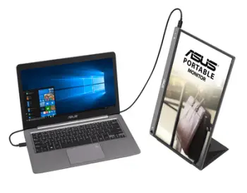 Monitor ASUS ZenScreen MB16ACE, 15.6", 1920 x 1080, Full HD, 70 Hz, i hirtë