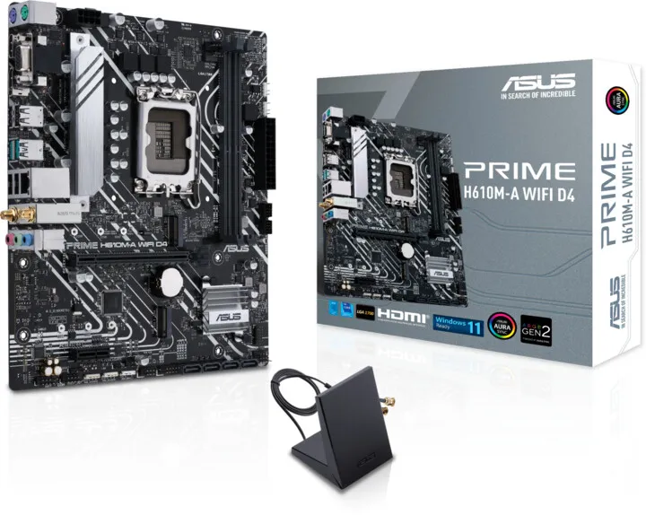 Pllakë amë ASUS PRIME H610M-A WIFI D4 - Intel H610 - 7