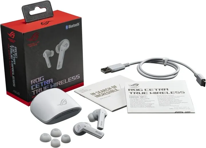 Dëgjuese ASUS ROG Cetra True Wireless, të bardha - 5