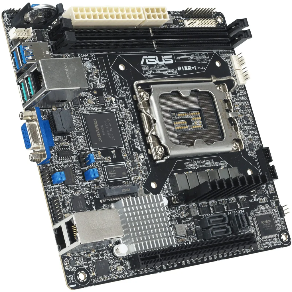 Pllakë amë ASUS P13R-I, Intel C262, LGA 1700, mini ITX, e zezë - 1