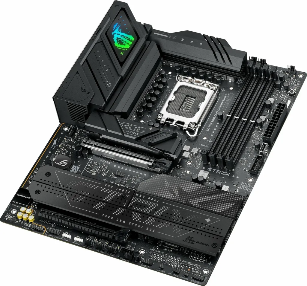 Pllakë amë ASUS ROG STRIX B860-A GAMING WIFI, Intel B860, DDR5, e bardhë - 11