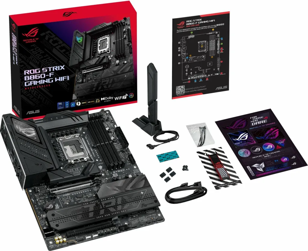 Pllakë amë ASUS ROG STRIX B860-A GAMING WIFI, Intel B860, DDR5, e bardhë - 4