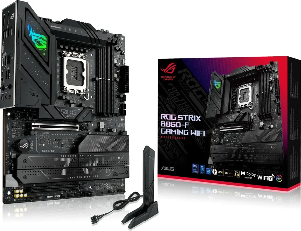 Pllakë amë ASUS ROG STRIX B860-A GAMING WIFI, Intel B860, DDR5, e bardhë - 5