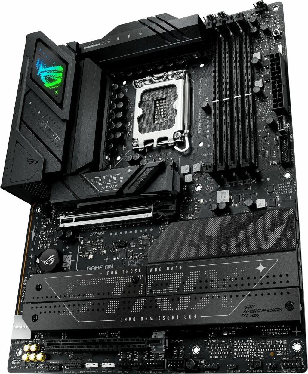 Pllakë amë ASUS ROG STRIX B860-A GAMING WIFI, Intel B860, DDR5, e bardhë - 6