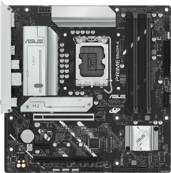 Pllakë amë ASUS PRIME B860M-A-CSM, LGA1851, DDR5 deri 256GB, mATX, PCIe 5.0, 2.5GbE, USB4