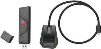 Adapter WiFi Asus ROG USB-BE92, WiFi 7, USB 3.1, i jashtëm