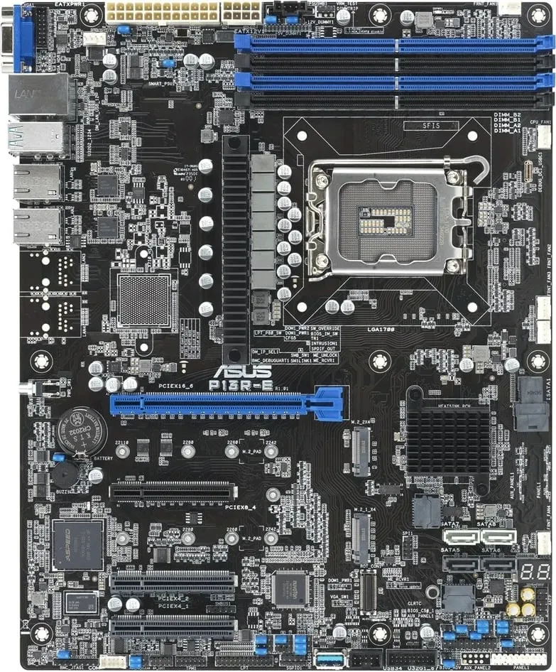 Pllakë amë ASUS P13R-E, Intel Xeon, ATX, LGA 1700, e zezë - 1
