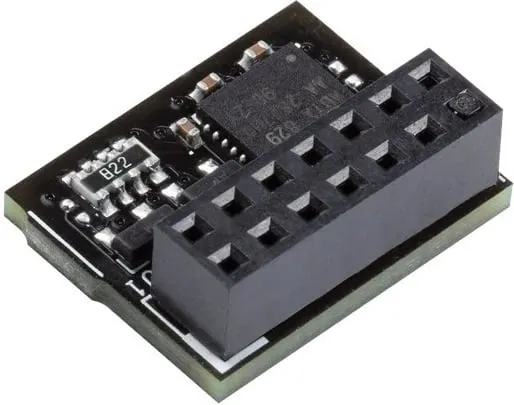 Modul TPM ASUS TPM-SPI 2.0, për pllakë amë, 13mm x 13mm, i zi - 1