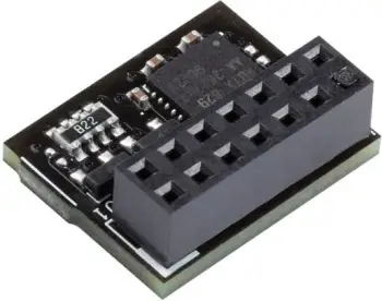 Modul TPM ASUS TPM-SPI 2.0, për pllakë amë, 13mm x 13mm, i zi