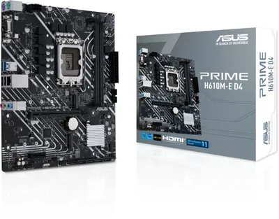 Pllakë amë ASUS PRIME H610M-E D4 (DDR4) - Intel H610 - 3