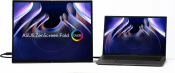 Monitor portativ ASUS ZenScreen Fold OLED MQ17QH, 17.3", Quad HD, OLED, Argjendtë