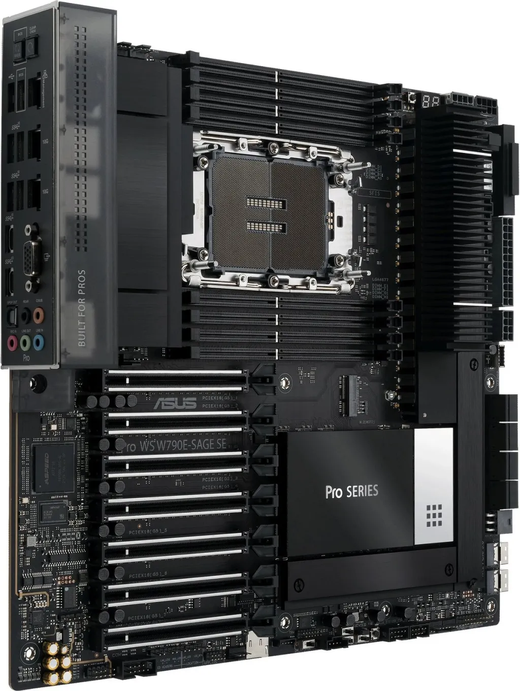 Pllakë amë ASUS PRO WS W790E-SAGE SE, Intel Xeon W, DDR5-SDRAM, Socket E - 7