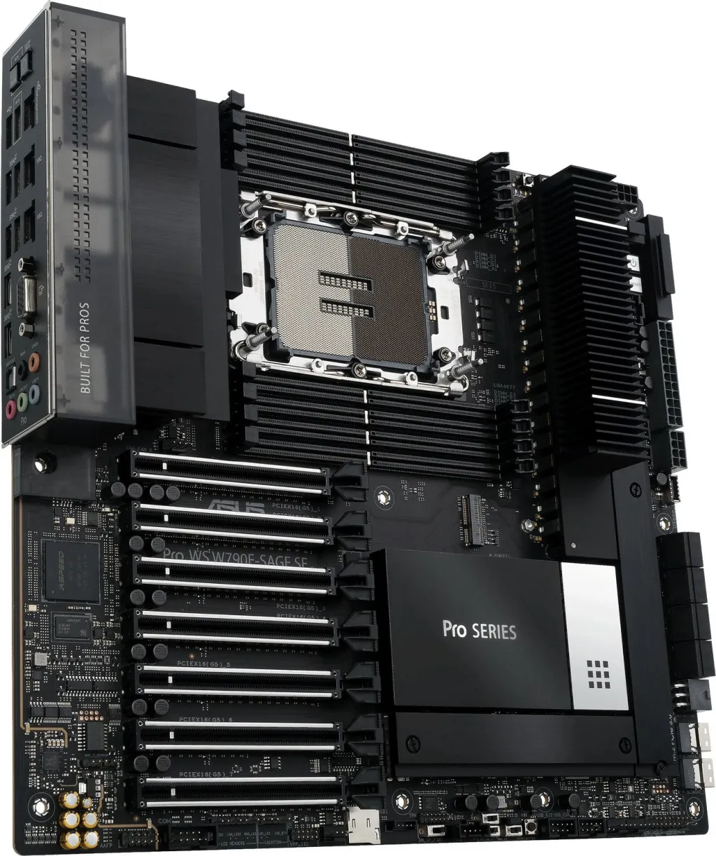 Pllakë amë ASUS PRO WS W790E-SAGE SE, Intel Xeon W, DDR5-SDRAM, Socket E - 8