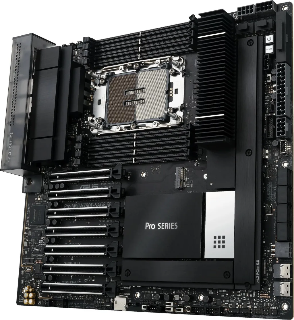 Pllakë amë ASUS PRO WS W790E-SAGE SE, Intel Xeon W, DDR5-SDRAM, Socket E - 9