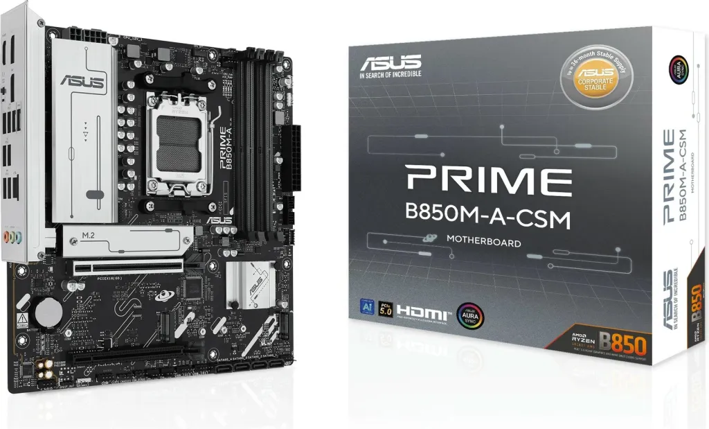 Pllakë amë ASUS PRIME B850M-A-CSM, micro ATX, Intel - 1