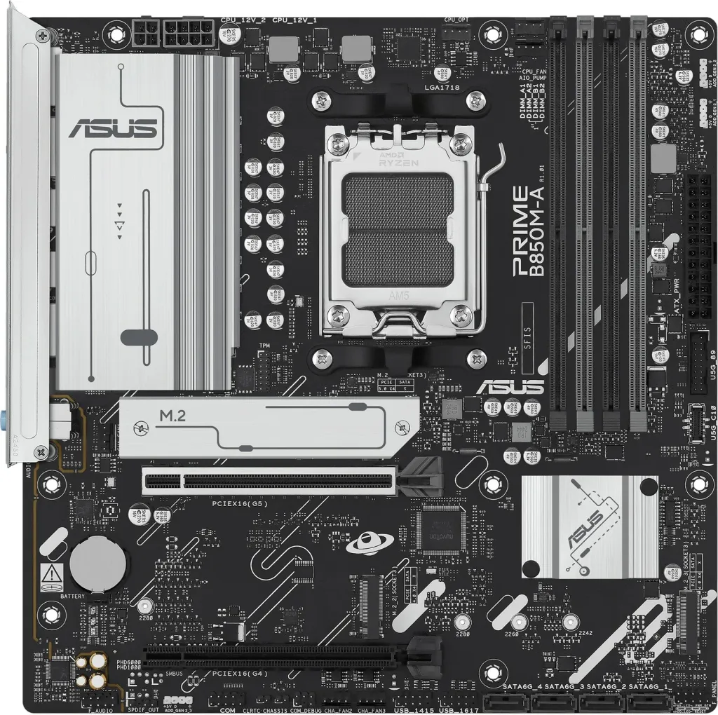 Pllakë amë ASUS PRIME B850M-A-CSM, micro ATX, Intel - 2