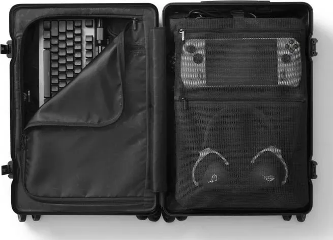 Valixhe e fortë ASUS ROG SLASH, hard shell, 8 rrota, TSA lock, e zezë - 2