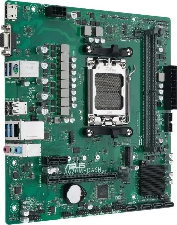 Pllakë amë ASUS PRO A620M-DASH-CSM, AMD, Socket AM5, DDR5, 96 GB, micro ATX - 2