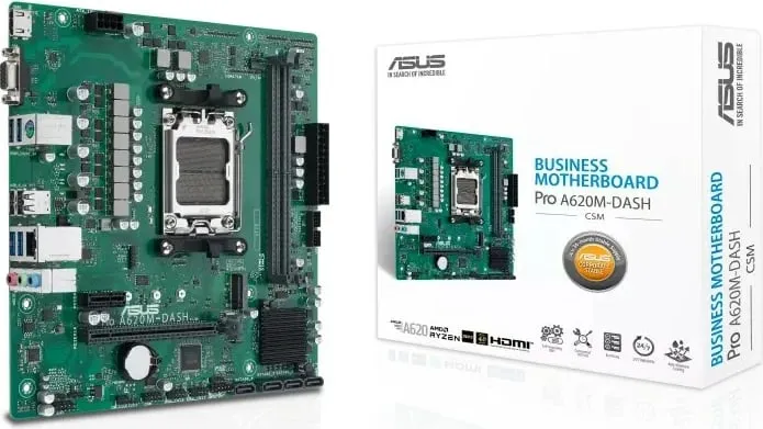 Pllakë amë ASUS PRO A620M-DASH-CSM, AMD, Socket AM5, DDR5, 96 GB, micro ATX - 5