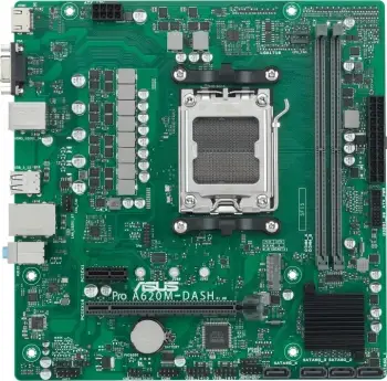 Pllakë amë ASUS PRO A620M-DASH-CSM, AMD, Socket AM5, DDR5, 96 GB, micro ATX