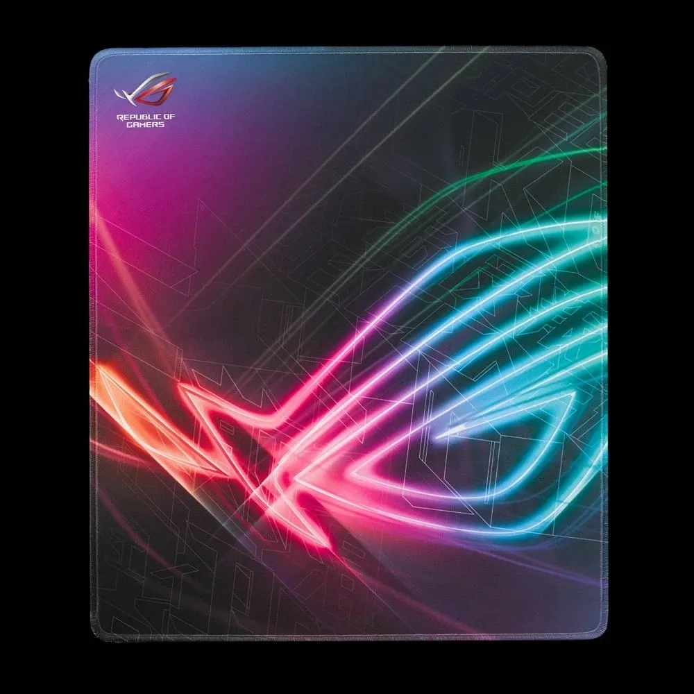 Mauspad ASUS ROG Strix Edge, gaming, multikolor, 450x400mm, gome, antirrëshqitës - 1