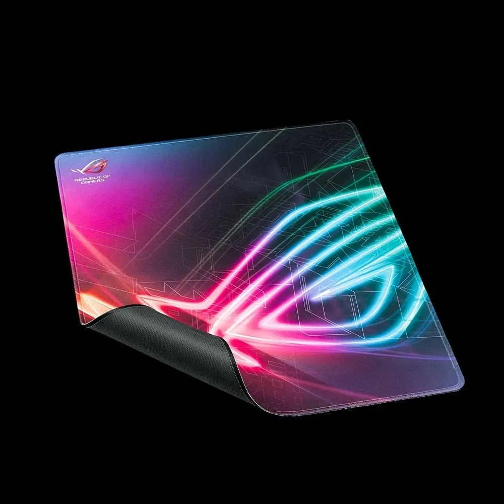 Mauspad ASUS ROG Strix Edge, gaming, multikolor, 450x400mm, gome, antirrëshqitës - 6