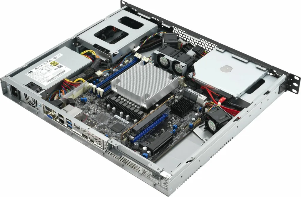 Kasë server ASUS RS100-E11-PI2 barebone, 1U, Intel Xeon, 4x DIMM, 350W, argjendtë - 2