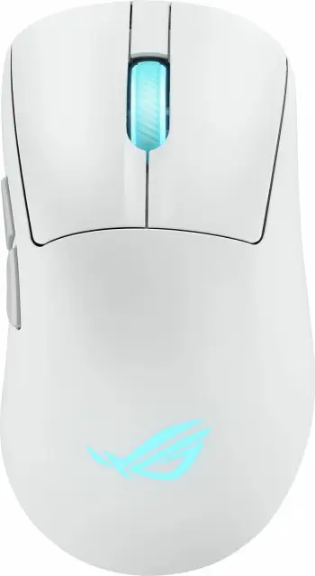Maus gaming ASUS ROG Keris II Origin, wireless RF dhe Bluetooth, 42000 DPI, i bardhë