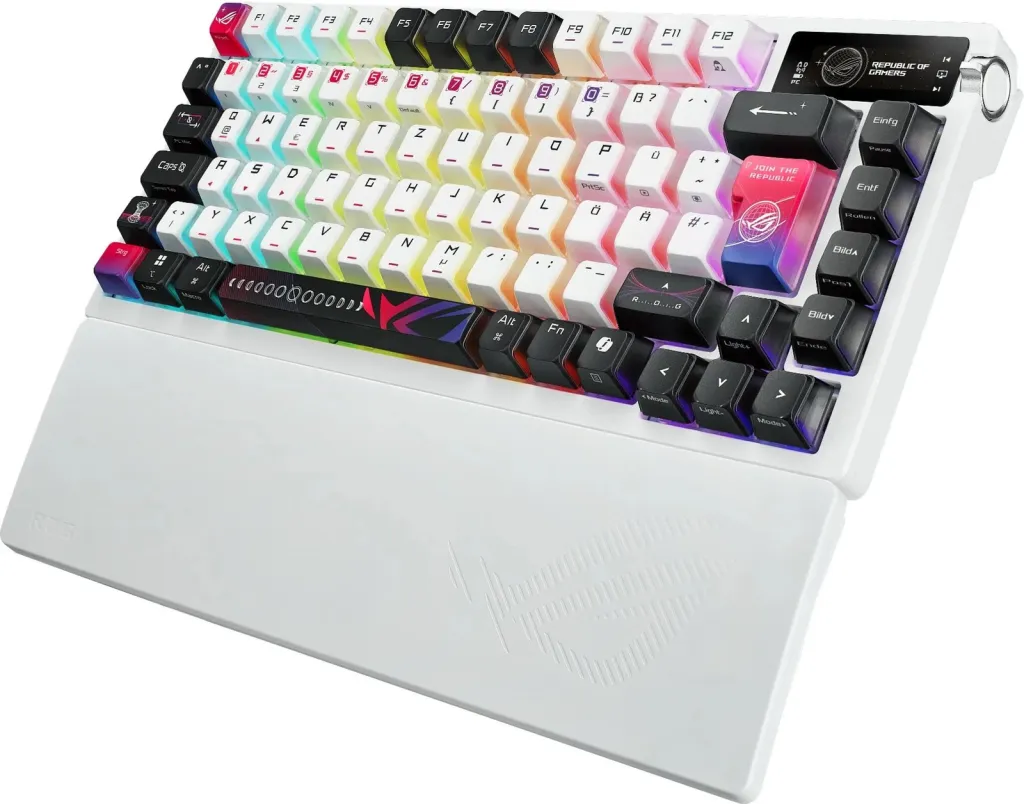 Tastaturë gaming ASUS ROG Azoth X DE, mekanike, RGB, 75%, e bardhë - 3