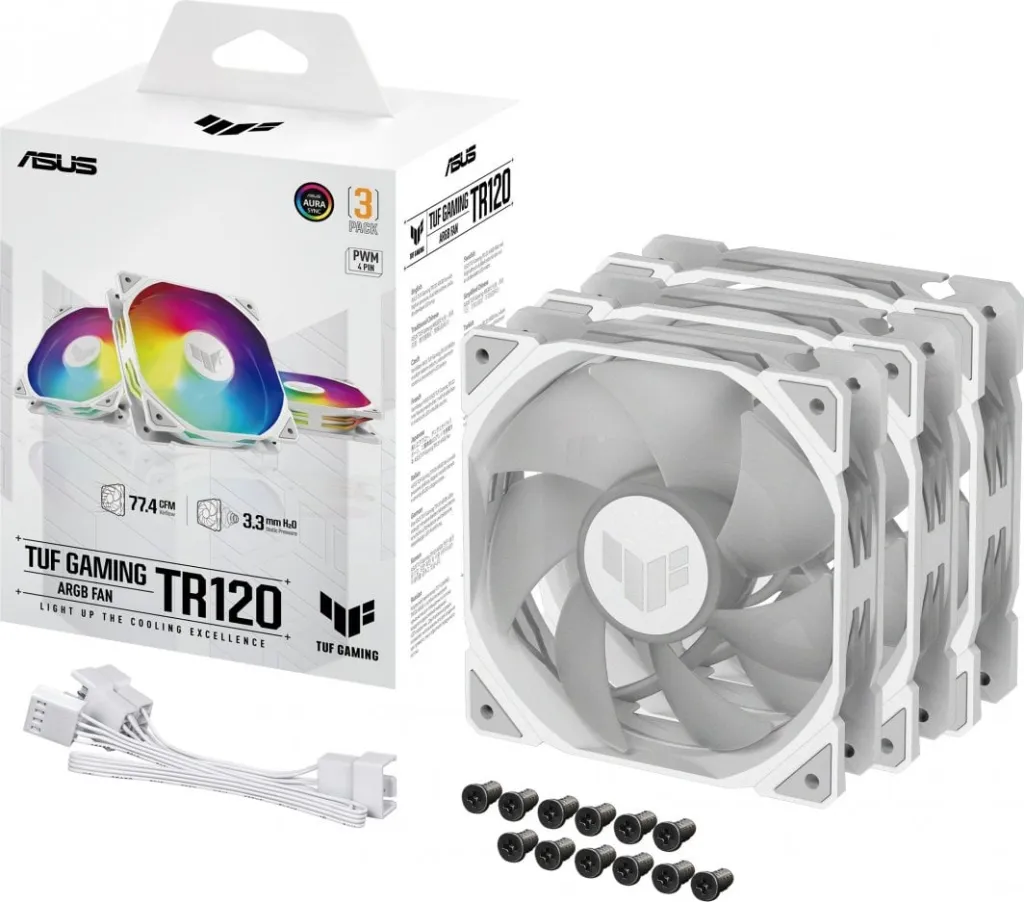 Ftohës Asus TUF Gaming TR120 ARGB, 3 copë - 9
