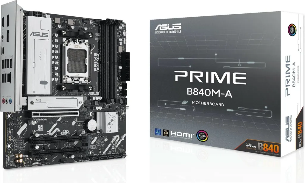 Pllakë amë ASUS PRIME B840M A CSM, Socket AM5, DDR5, Micro ATX - 1