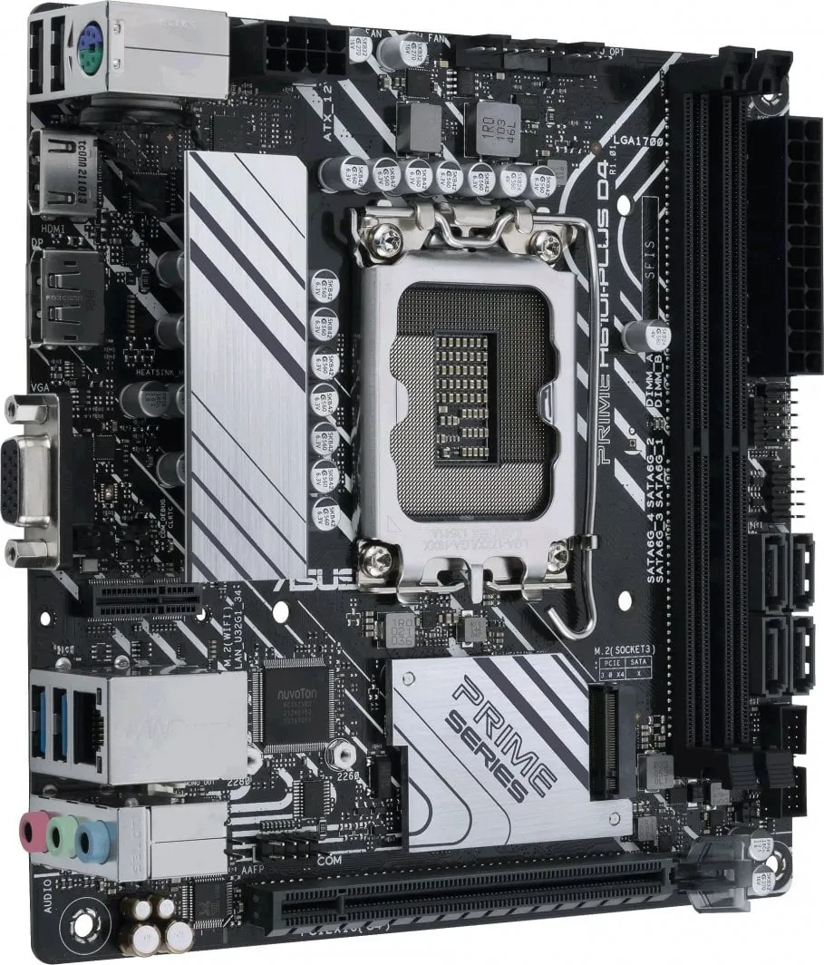 Pllakë amë ASUS PRIME H610I-PLUS D4-CSM, Intel H610, Socket 1700, 2 slota, Mini ITX - 3